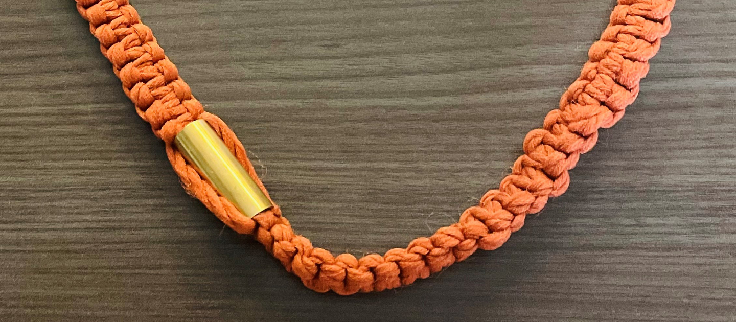 orange keychain that bert made for Terese Goren