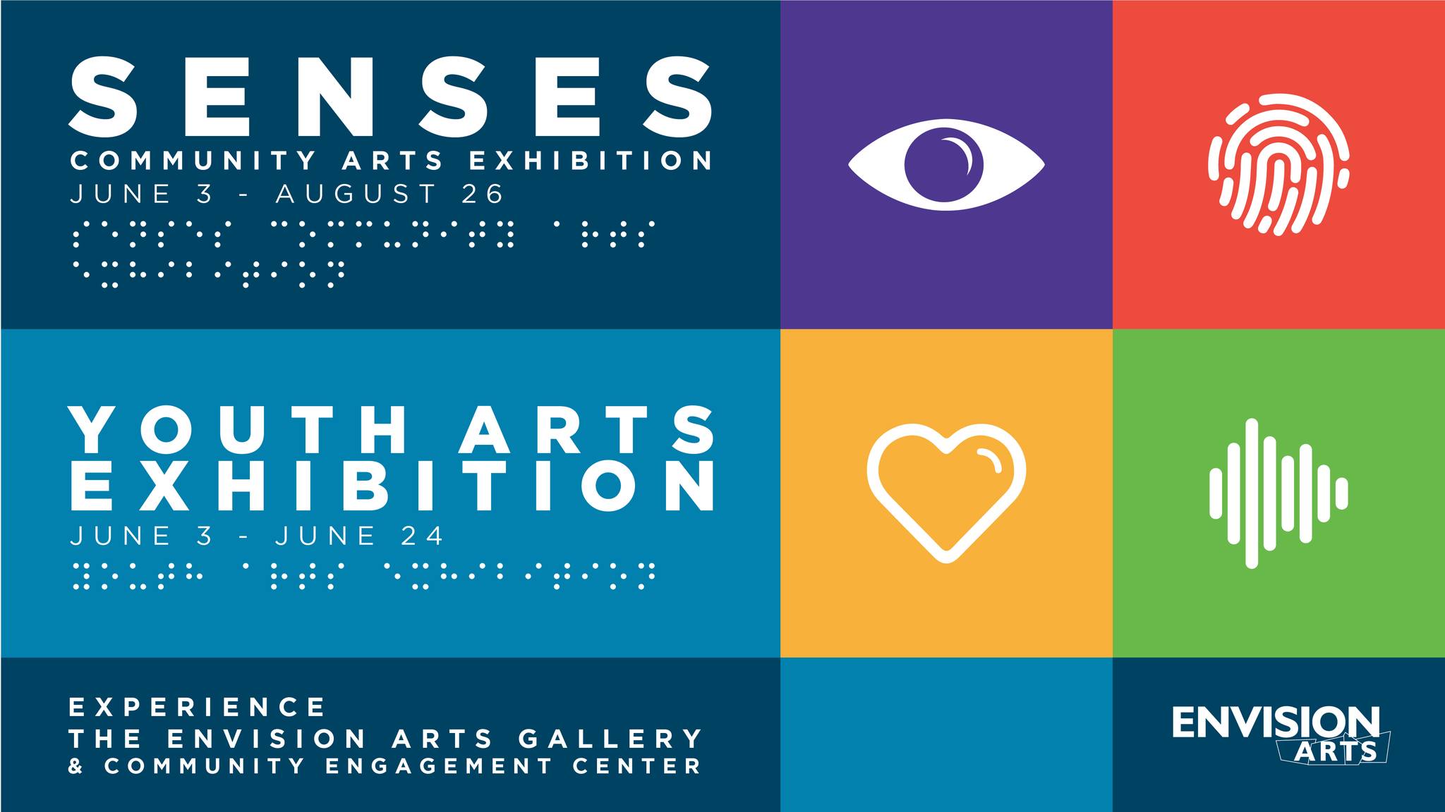 SENSES community and youth arts exhibition june 3 - august 26