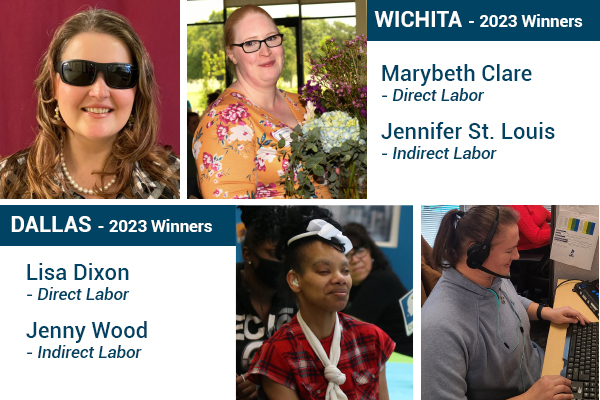 2023 Employees of the Year Honored at Annual Envision Luncheon A collage of the winners in one photo, all headshot images of each winner smiling.