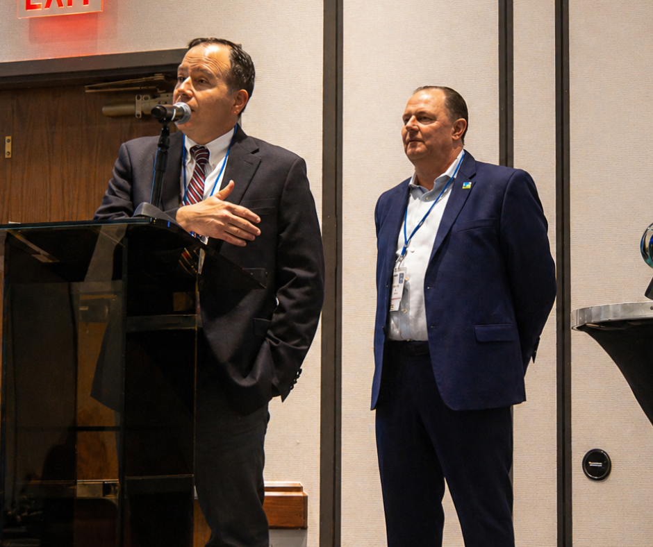 Michael Epp, Manager of Proffesional Education, being addressed at the 2025 Conference