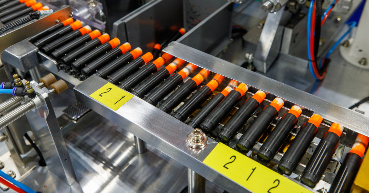 Marker machine close up.