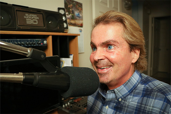 Remembering "Blazin' Blake" Lindsay Blake Lindsay speaking into a mike for his podcast.