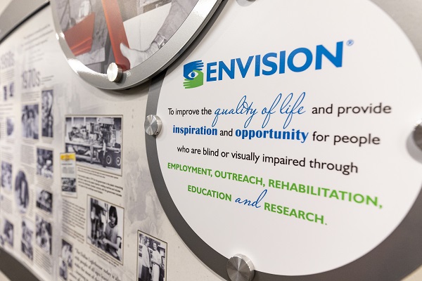 envision mission statement on a wall