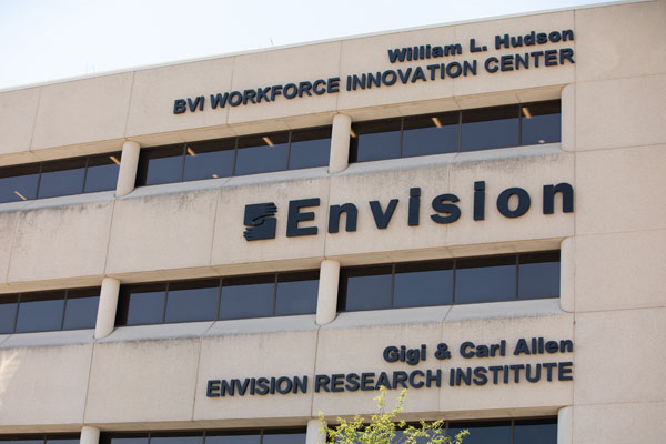 View of Envision main street building in Wichita, Kansas