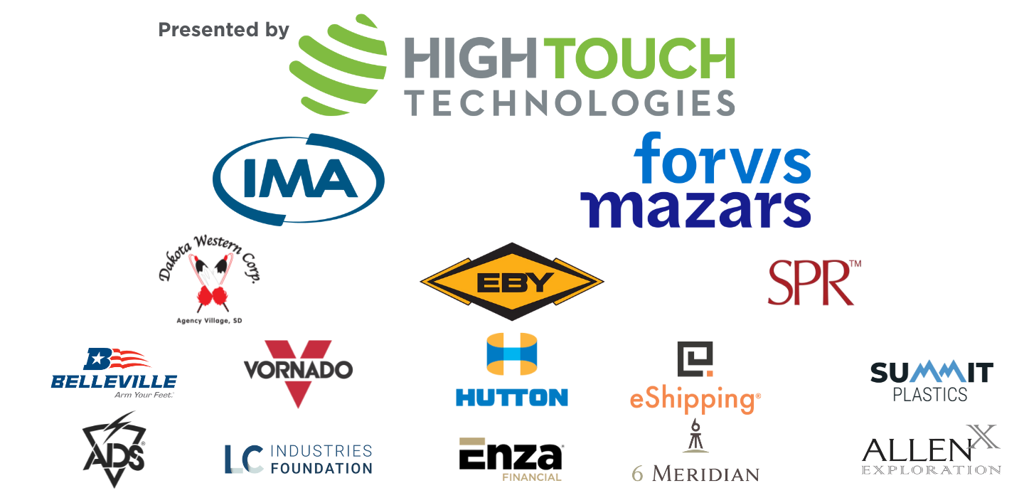 Logo cloud of multiple sponsors of the Wichita Envision golf tournament