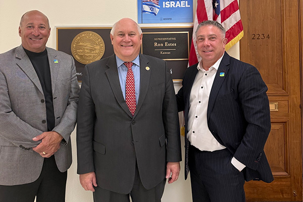 Envision Leads Blind Employment Advocacy on Capitol Hill L–R: Michael Monteferrante, Rep Ron Estes, Lou Celli