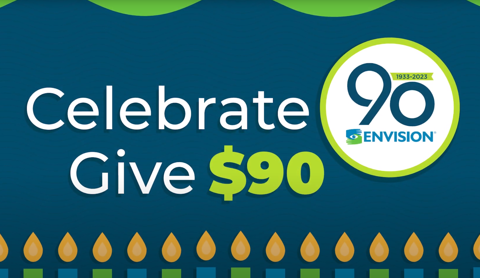 Celebrate 90th give $90 video