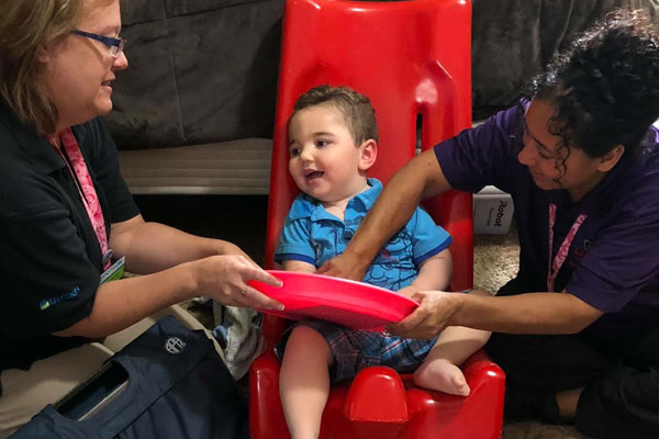 Curt receives loving care from our ECDC staff for home-based services.