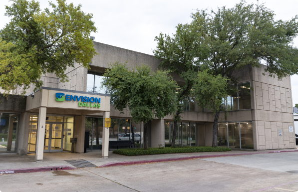 front of envision dallas building