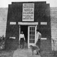 In 1933, the Wichita School and Workshop for the Blind opened it's doors to help people who were blind or visually impaired to learn skills and give them employment.